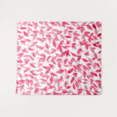 Blätter in Rot Wandteppich (Vorderseite (Horizontal))