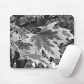 Blätter in Schwarz und Weiß Mousepad (Mit Mouse)