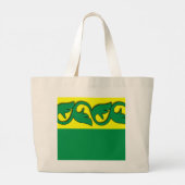 Blätter in Totbeutel Jumbo Stoffbeutel (Rückseite)