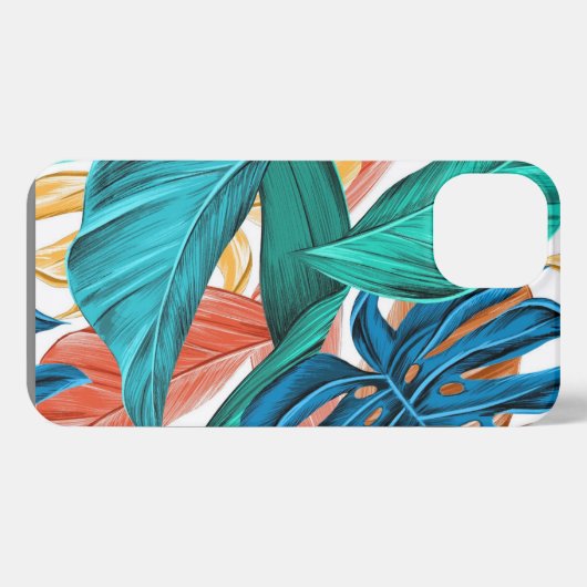 Blätter iPhone Hülle (Rückseite (Horizontal))