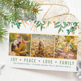 Blätter Jofrieden Liebe Familienurlaub Foto Karte