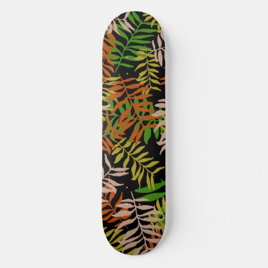 Blätter JUNGLE NATUR Skateboard (Vorderseite)