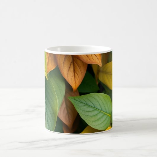 Blätter Kaffeetasse (Mittel)
