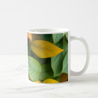 Blätter Kaffeetasse
