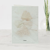 Blätter-Karte für Fallblattdarbietungen personalis Karte (Rückseite)