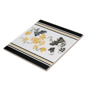 Blätter Keramik Tile Fliese (Seite)