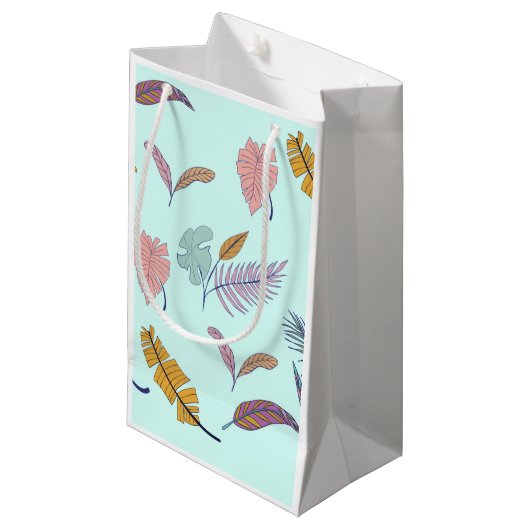 Blätter Kleine Geschenktüte (Vorderseite Schrägansicht)