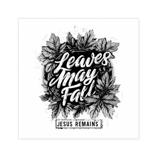 Blätter können fallen... gummistempel (Prägung)