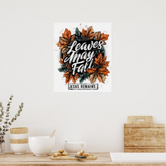 Blätter können fallen... poster (Küche)