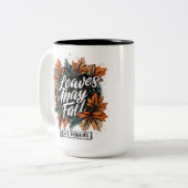 Blätter können fallen... zweifarbige tasse (Vorderseite Links)