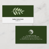 Blätter Kräutermedizin Visitenkarte (Vorne/Hinten)