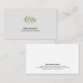 Blätter Kräutermedizin Visitenkarte (Vorne/Hinten)