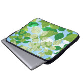 Blätter Laptopschutzhülle (Vorne Knopf)