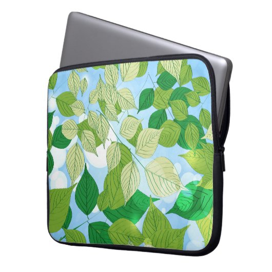 Blätter Laptopschutzhülle (Vorderseite Links)