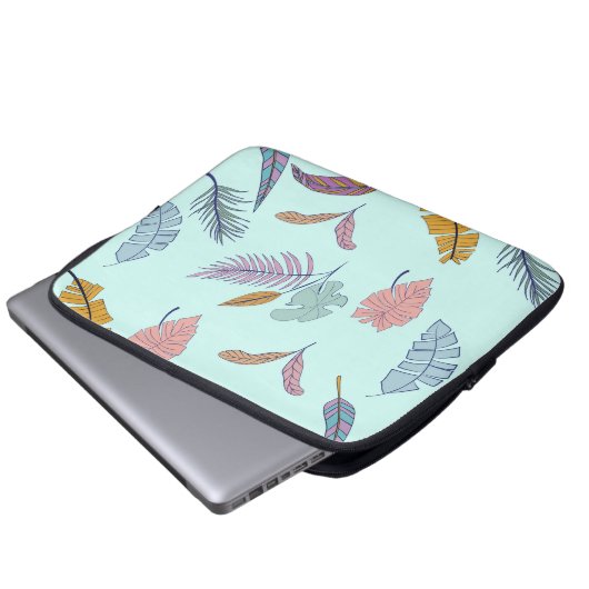 Blätter. Laptopschutzhülle (Vorne Knopf)