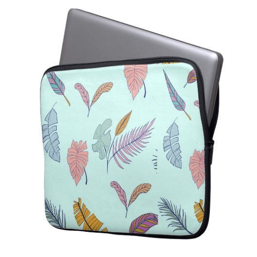 Blätter Laptopschutzhülle (Vorderseite Links)