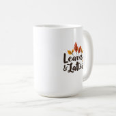 Blätter & Lattes Kaffeetasse (VorderseiteRechts)