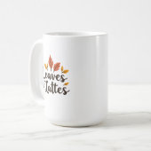 Blätter & Lattes Kaffeetasse (Vorderseite Links)