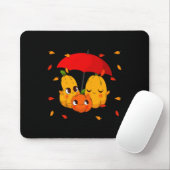 Blätter Lattes Pumpkin Gewürz Herbst HerbstHallowe Mousepad (Mit Mouse)
