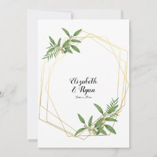 Blätter, Laub Hochzeitsratschlag für Braut & Bräut Einladung