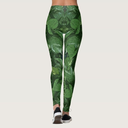 Blätter Leggings (Rückseite)