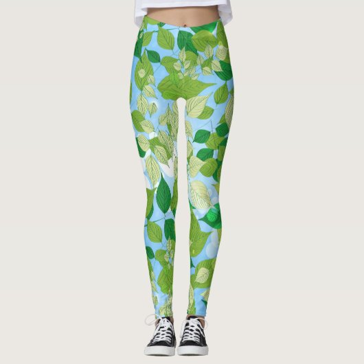 Blätter Leggings (Vorderseite)