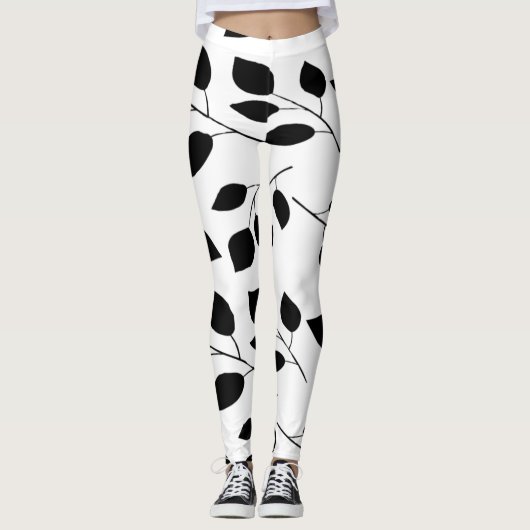 Blätter Leggings (Vorderseite)