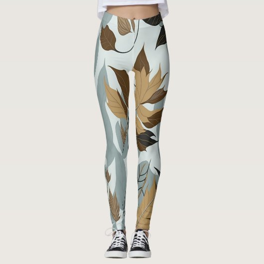 Blätter Leggings (Vorderseite)