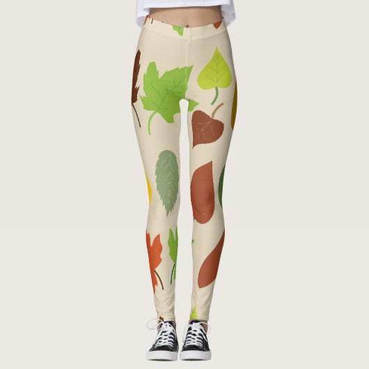 Blätter Leggings (Vorderseite)