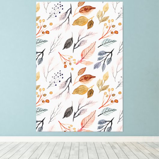 Blätter Leinwanddruck (Insitu (Holzboden))