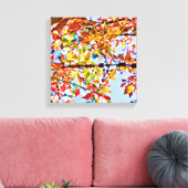 Blätter Leinwanddruck (Insitu (Wohnzimmer))