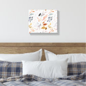 Blätter Leinwanddruck (Insitu (Schlafzimmer))