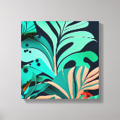 Blätter Leinwanddruck (Vorderseite)