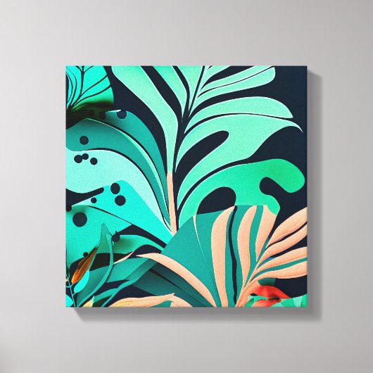 Blätter Leinwanddruck (Vorderseite)
