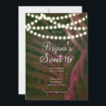 Blätter & Lights Sweet 16 Einladung<br><div class="desc">Anpassen für jedes Ereignis</div>