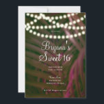 Blätter & Lights Sweet 16 Einladung<br><div class="desc">Anpassen für jedes Ereignis</div>