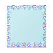 Blätter Lila Sky Notizblock (Vorderseite)