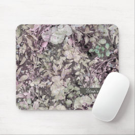 Blätter magisch - bearbeitbarer Text Mousepad