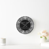 Blätter Mandala 25 Jahre alt Runde Wanduhr (Zuhause)