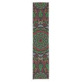 Blätter Mandala Pattern Kurzer Tischläufer (Vorderseite)