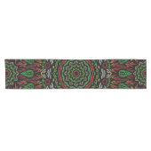 Blätter Mandala Pattern Kurzer Tischläufer (Horizontal)