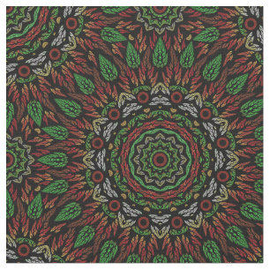 Blätter Mandala Pattern Stoff