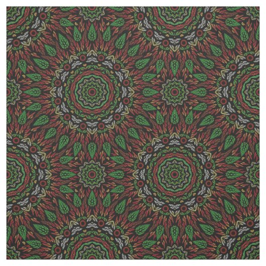 Blätter Mandala Pattern Stoff (Muster)