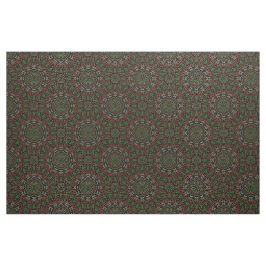 Blätter Mandala Pattern Stoff (Fat Quarter (45,7 x 55,9 cm))