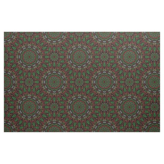 Blätter Mandala Pattern Stoff (Fat Quarter (45,7 x 55,9 cm))