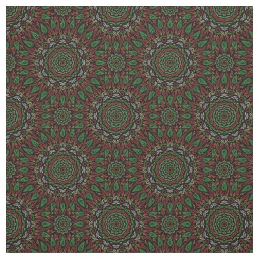 Blätter Mandala Pattern Stoff (Muster)
