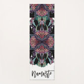 Blätter Mandala Pattern Yogamatte (Vorderseite)