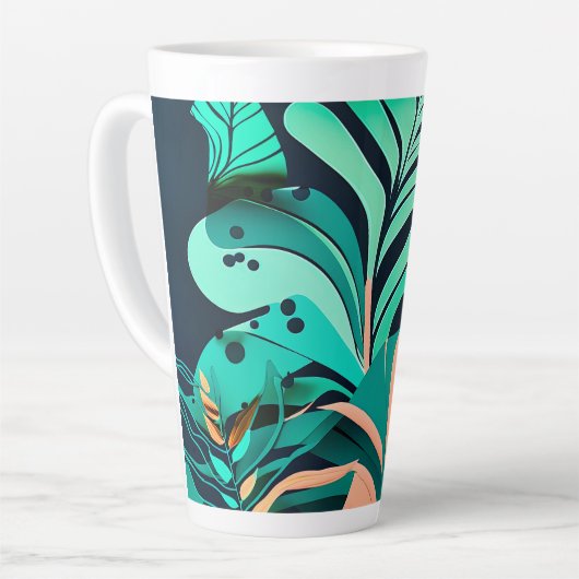 Blätter Milchtasse (Linke Ecke)