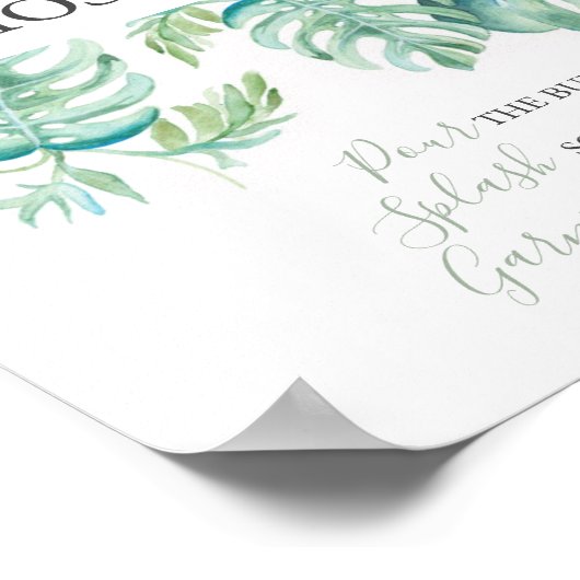 Blätter Mimosa Bar Poster (Ecke)