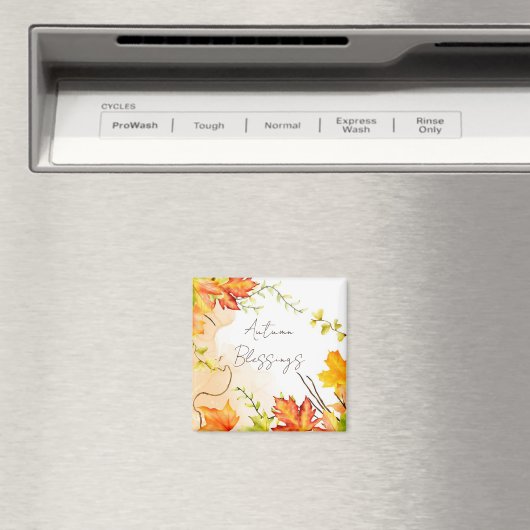 Blätter mit benutzerdefiniertem Text fallen Magnet (In Situ (Geschirrspüler))